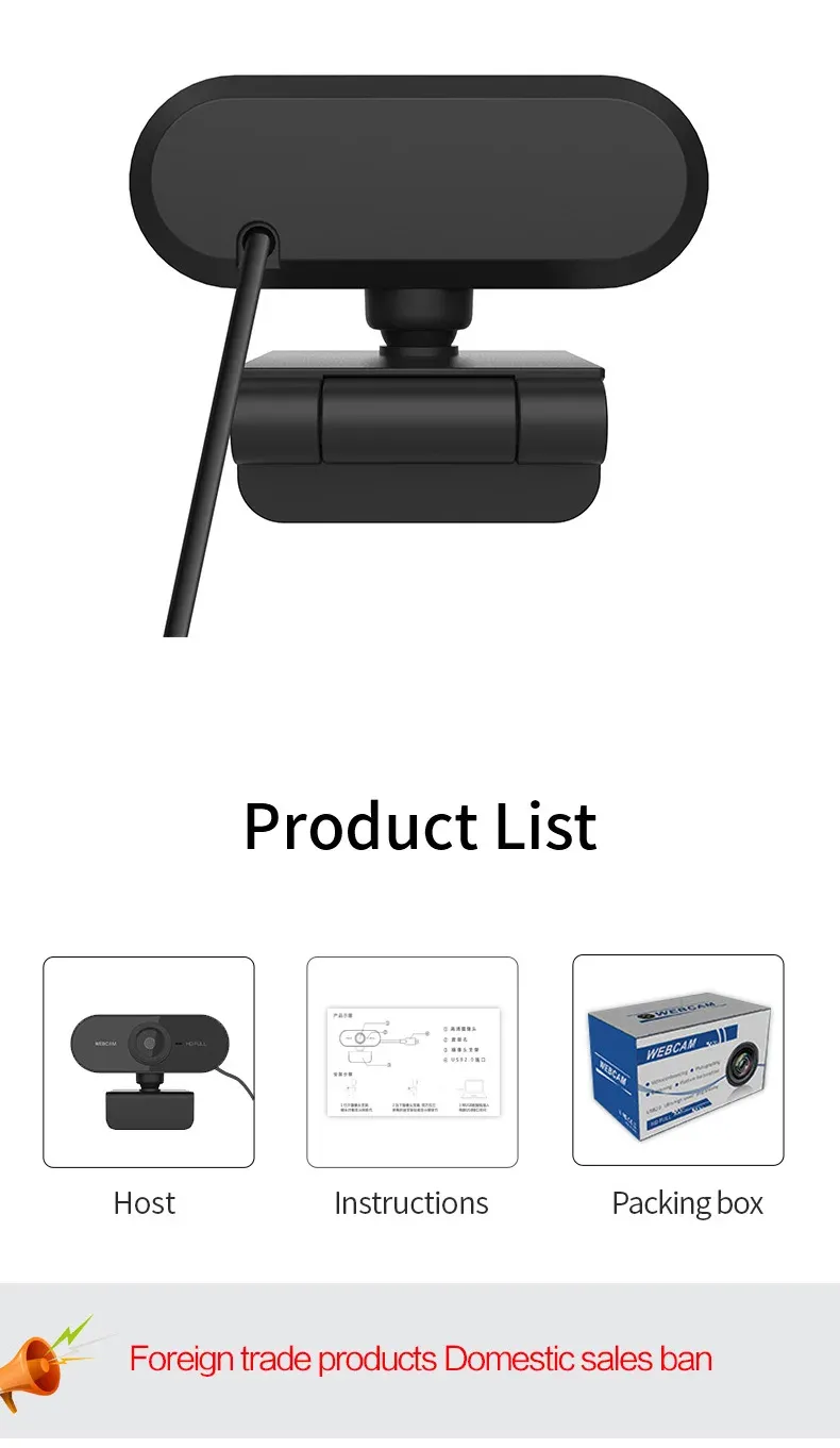 Webcam HD, expérience de visioconférence