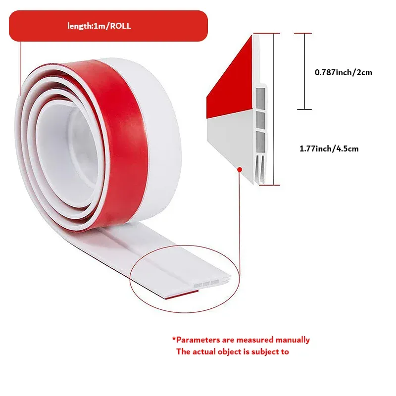 Bas de porte anti-courant d'air adhésif, isolation thermique et phonique 2