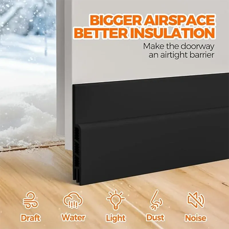 Bas de porte anti-courant d'air adhésif, isolation thermique et phonique 6