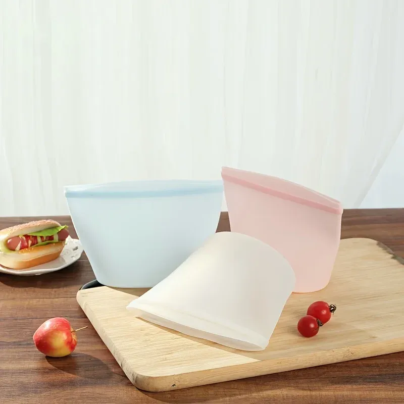 Préparation de repas avec sacs de rangement
