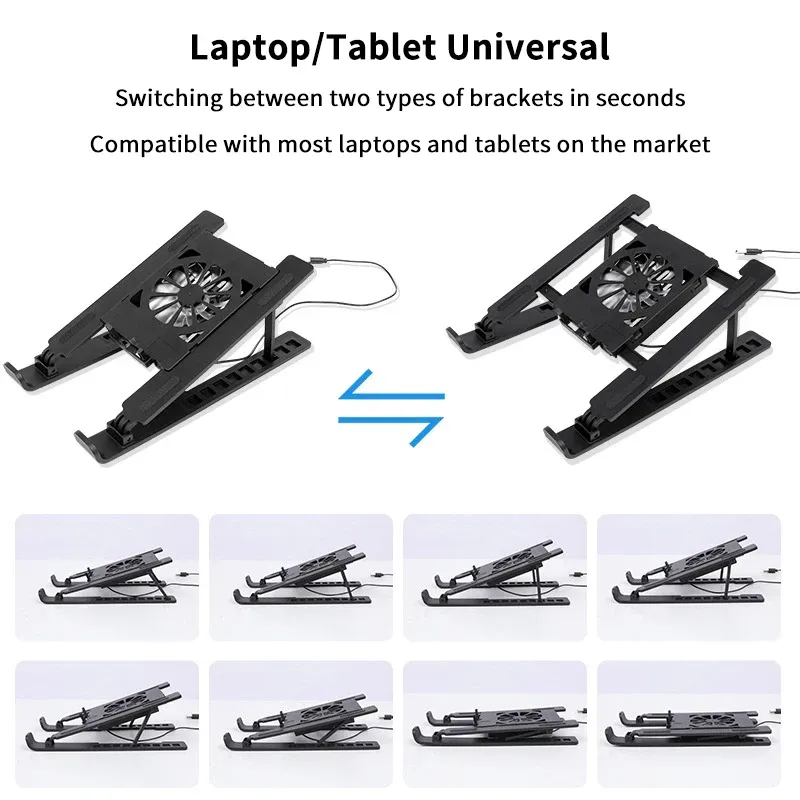 Support de refroidissement pour ordinateur portable, usage nomade