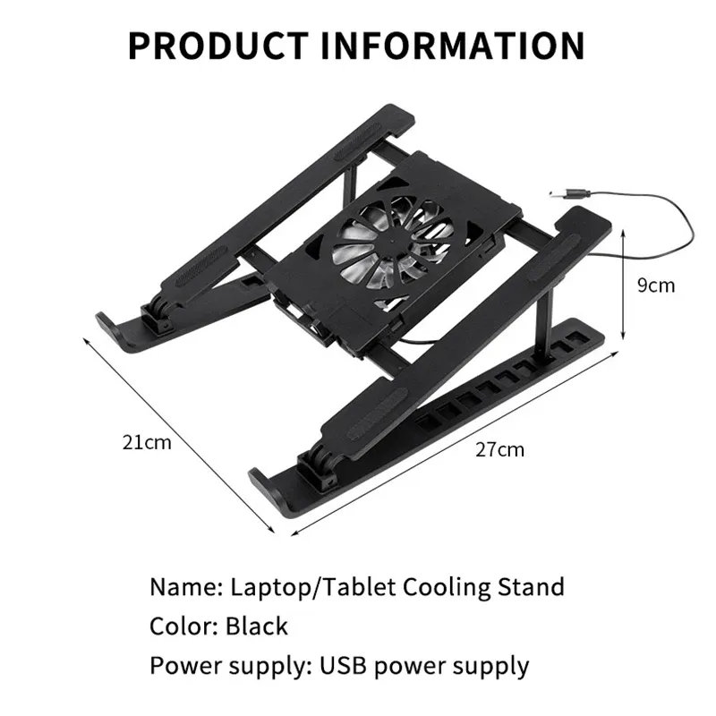 Support de refroidissement pour ordinateur portable, présentation finale