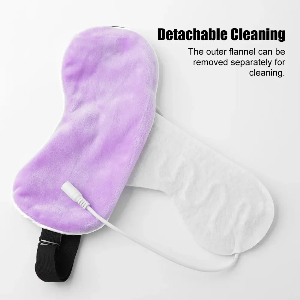 Masque chauffant à vapeur réutilisable USB pour les yeux 4