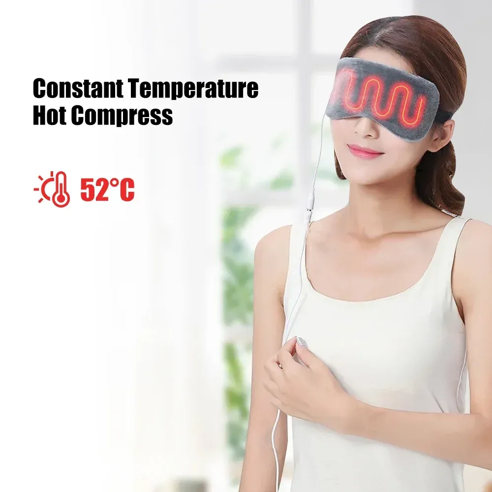 Masque pour les yeux chauffant USB, en utilisation
