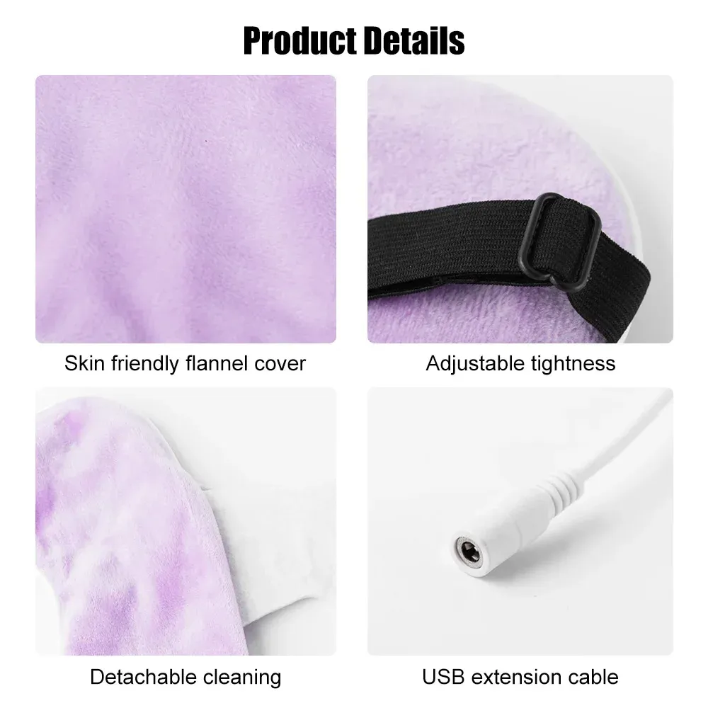 Masque pour les yeux chauffant USB, connexion USB