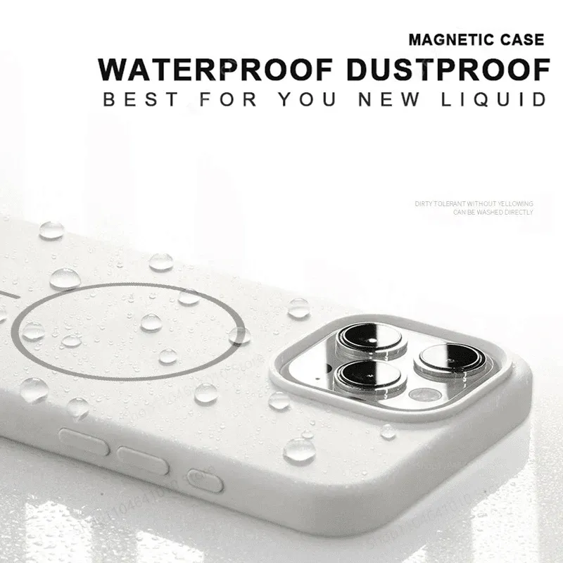 Coque magnétique en silicone vue de profil