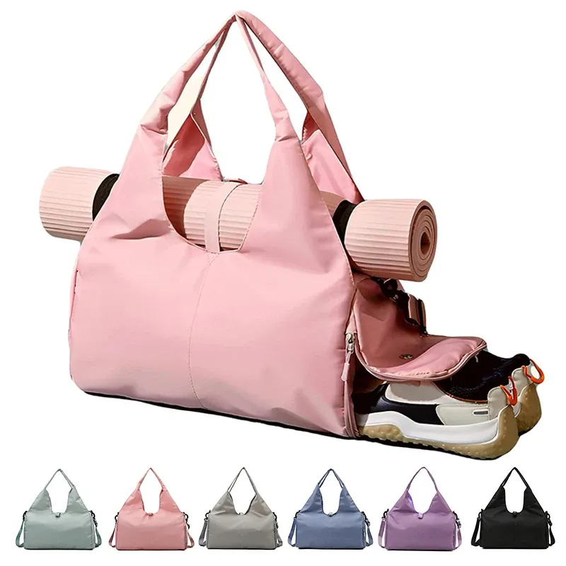 Sac de sport étanche pour femme avec compartiment séparé pour chaussures, idéal pour la natation et les voyages - Image 1