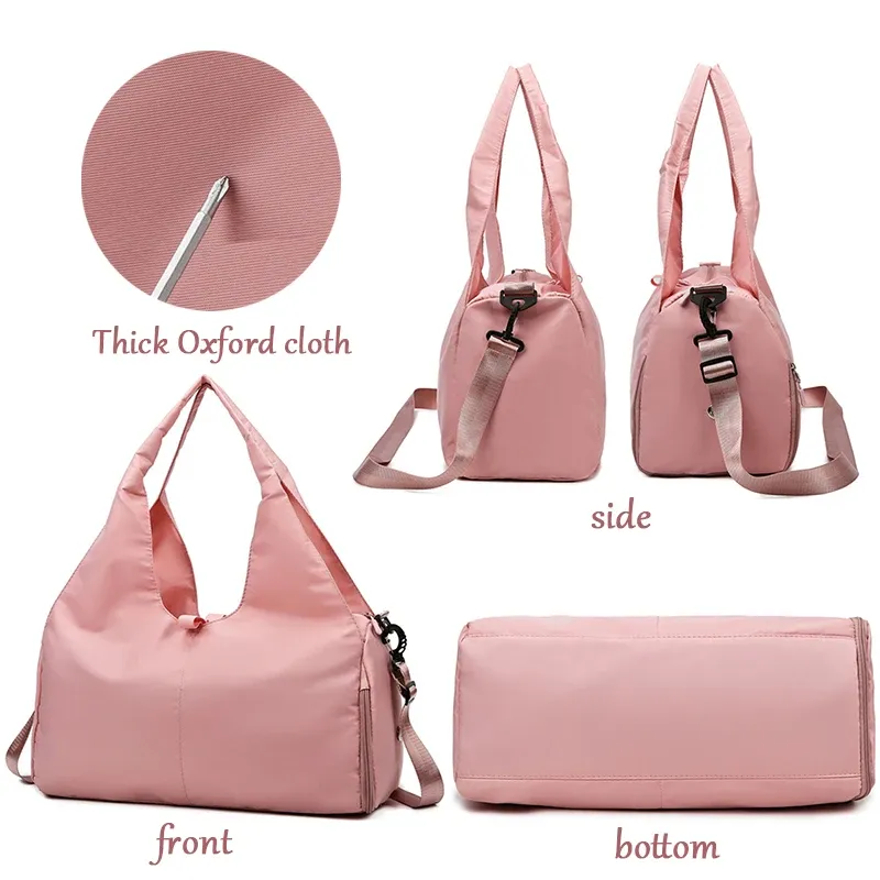 Sac de sport étanche pour femme avec compartiment séparé pour chaussures, idéal pour la natation et les voyages 4