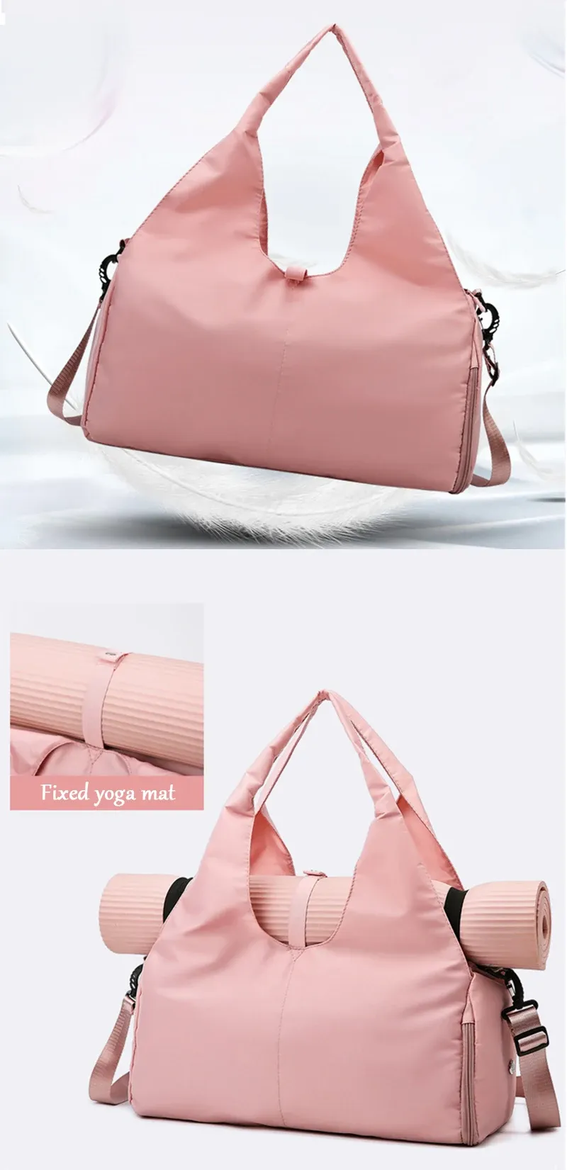 Sac de sport étanche pour femme, sangle de fixation