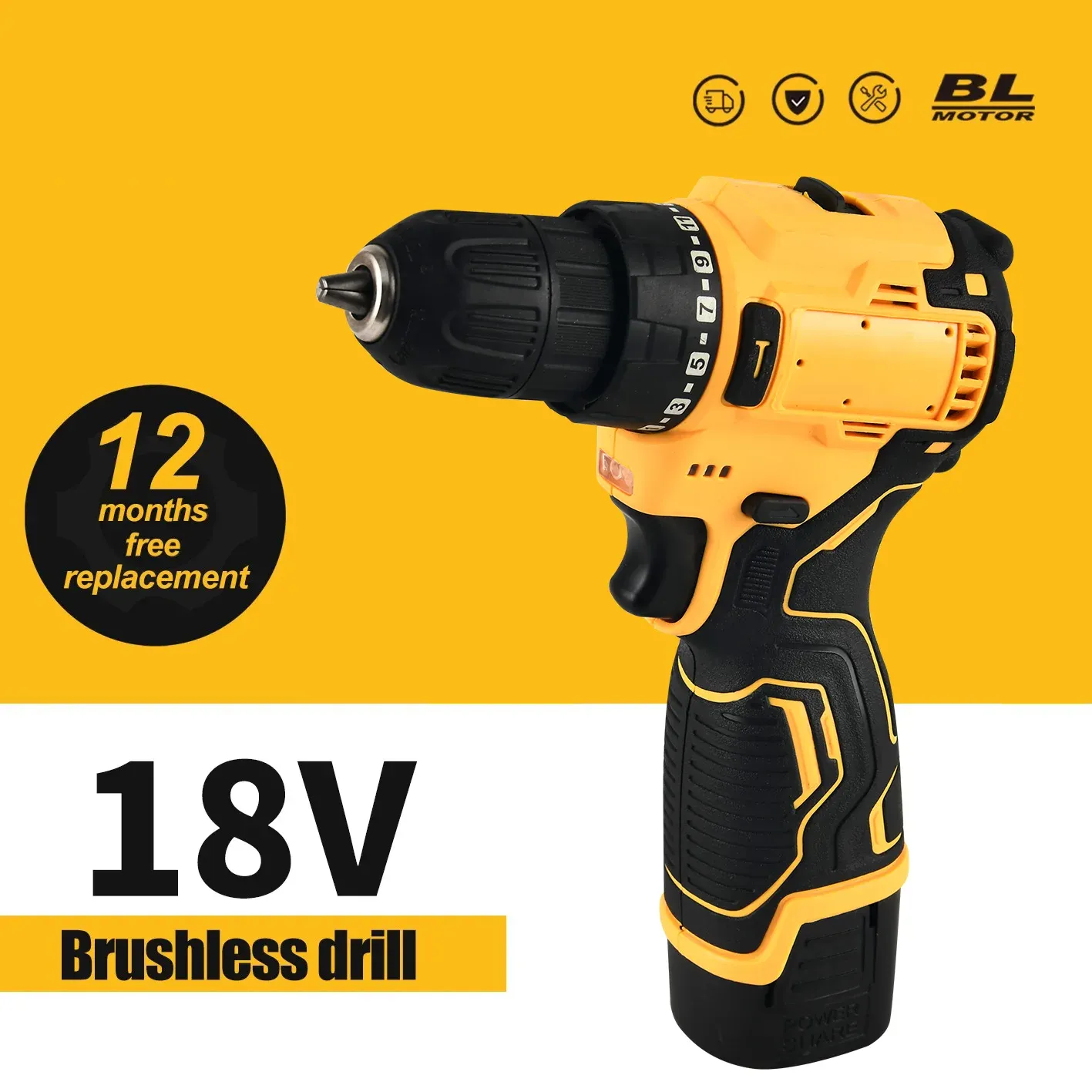 Perceuse-visseuse sans balais 16,8 V, 35 N·m, batterie lithium-ion, mini tournevis électrique à usage domestique 7