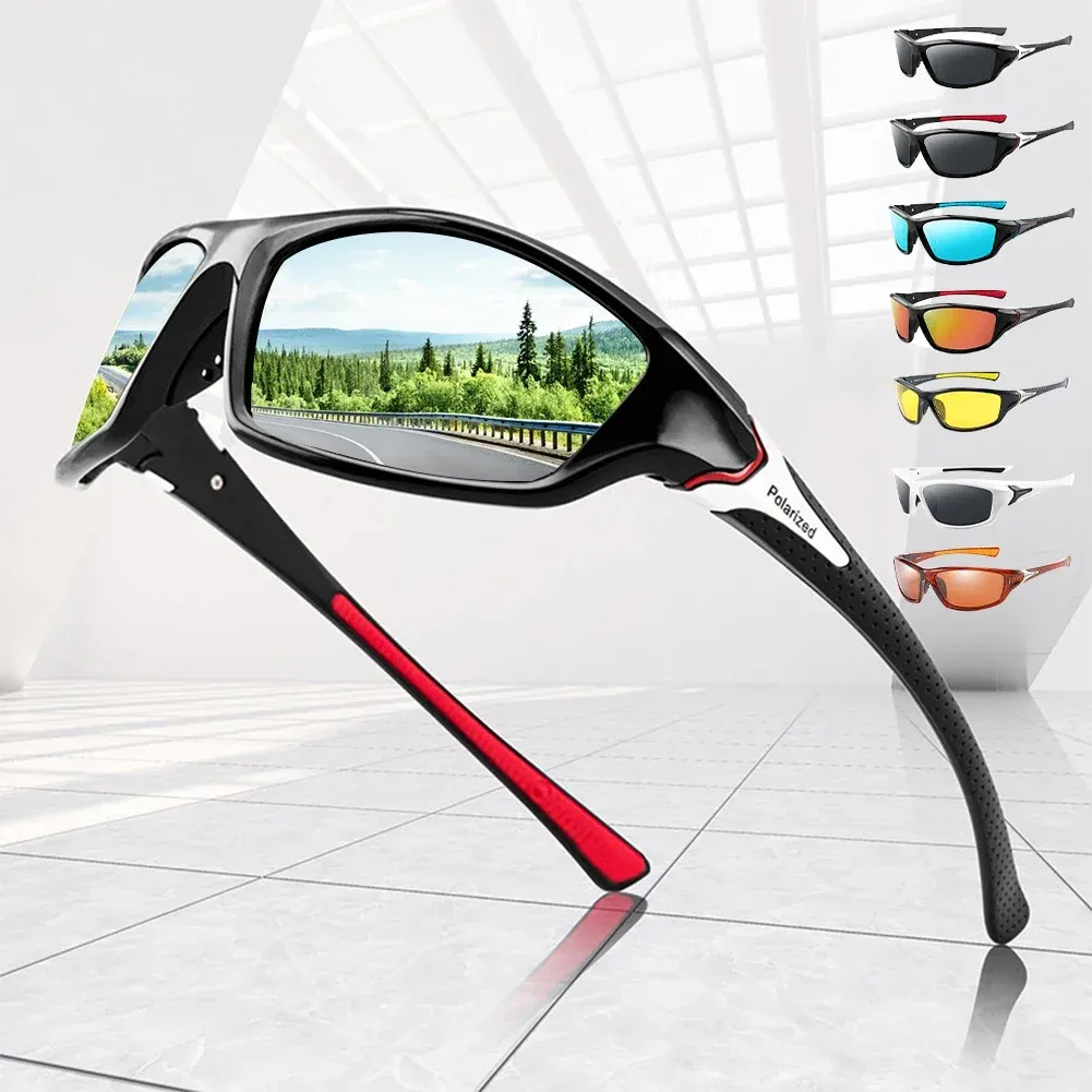 Lunettes de soleil polarisées UV400 pour la pêche, le camping, la randonnée et la conduite, mixte