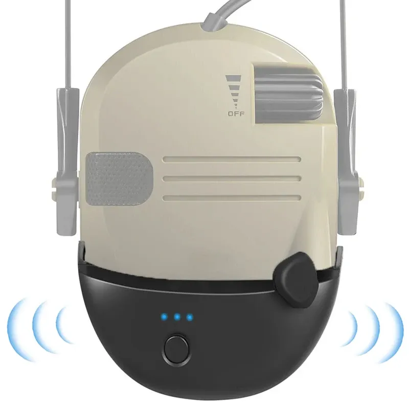 Cache-oreilles électroniques Bluetooth pour prise de vue, réduction du bruit et amplification du son, avec étui 3