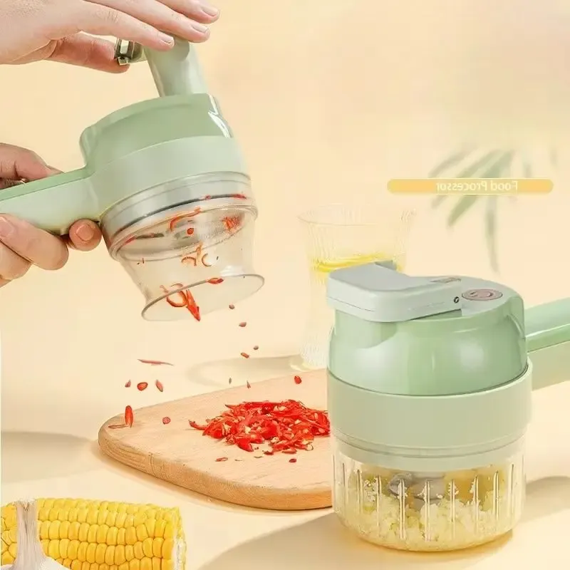 Hachoir électrique multifonctionnel pour légumes, ail, gingembre et oignon – Coupe-aliments et dés pour cuisine domestique 2