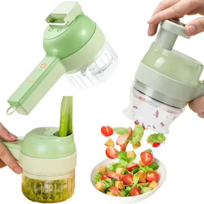 Hachoir électrique multifonctionnel pour légumes, ail, gingembre et oignon – Coupe-aliments et dés pour cuisine domestique 3