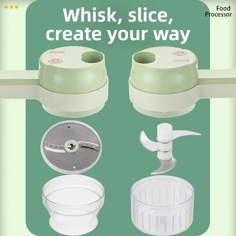 Hachoir électrique multifonctionnel pour légumes, ail, gingembre et oignon – Coupe-aliments et dés pour cuisine domestique 4