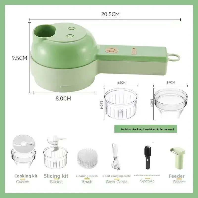 Hachoir électrique multifonctionnel pour légumes, ail, gingembre et oignon – Coupe-aliments et dés pour cuisine domestique 7