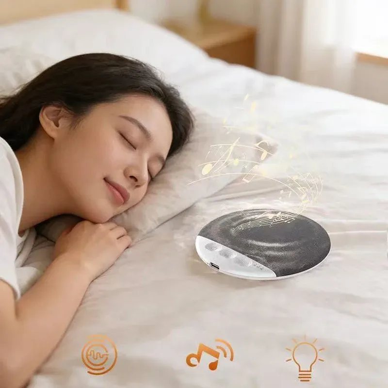 Enceinte sans fil Bluetooth à poser sous l'oreiller, machine à sons apaisants avec bruit blanc et minuteur 30/60/90 min, pour adultes et enfants 2