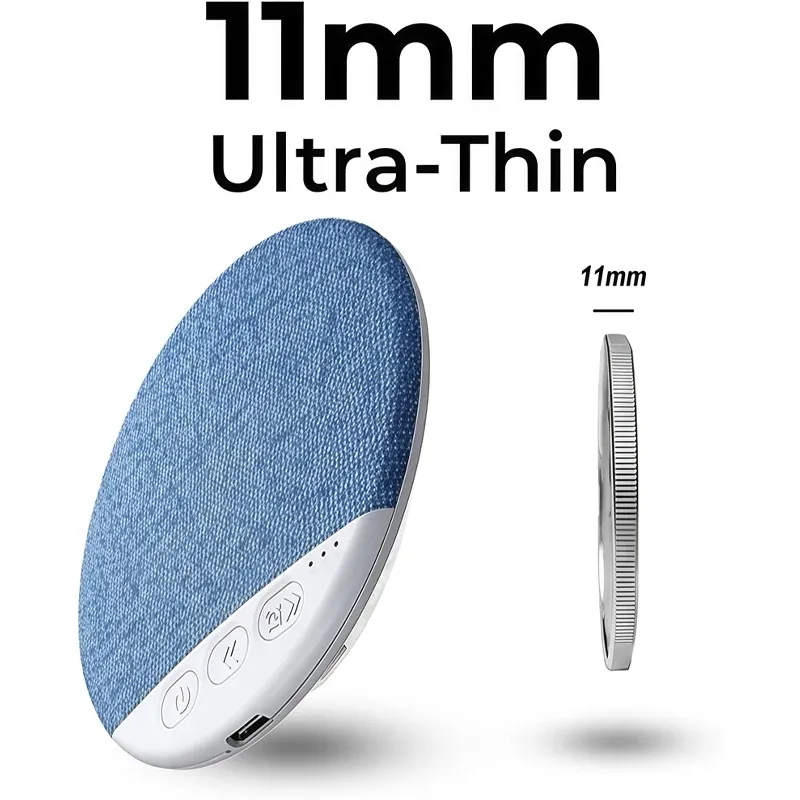 Enceinte sans fil Bluetooth à poser sous l'oreiller, machine à sons apaisants avec bruit blanc et minuteur 30/60/90 min, pour adultes et enfants 6