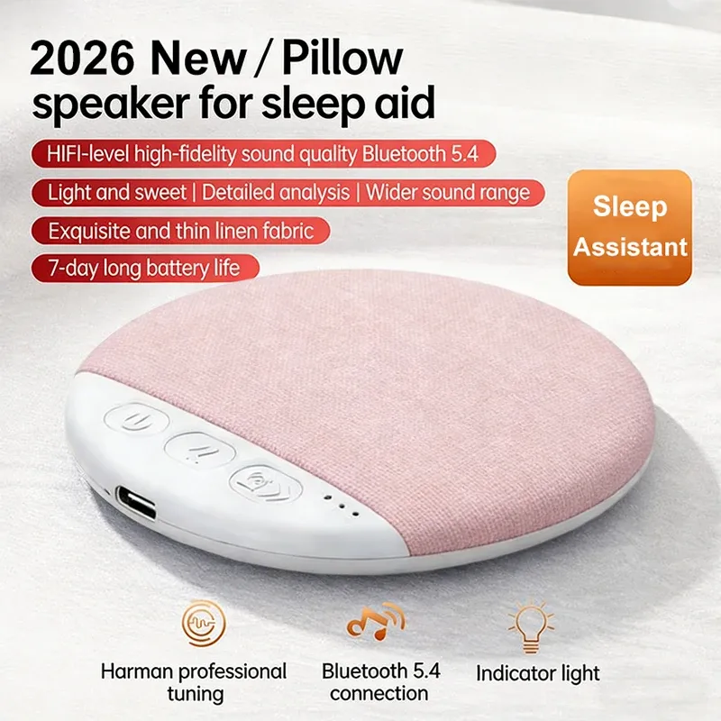 Enceinte sans fil Bluetooth à poser sous l'oreiller, machine à sons apaisants avec bruit blanc et minuteur 30/60/90 min, pour adultes et enfants 8