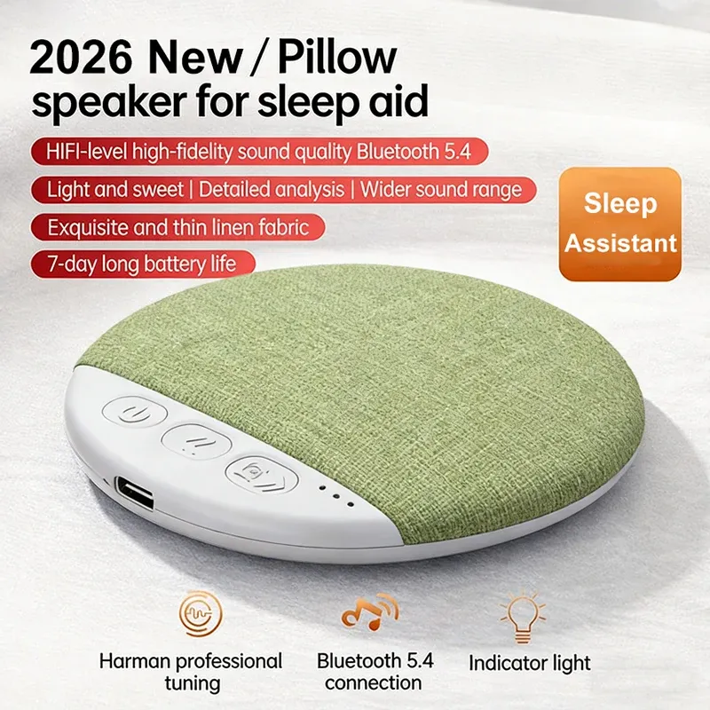 Enceinte sans fil Bluetooth à poser sous l'oreiller, machine à sons apaisants avec bruit blanc et minuteur 30/60/90 min, pour adultes et enfants 9