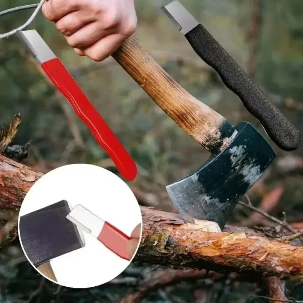 Affûtoir professionnel rapide pour couteaux et ciseaux, affûteur de couteaux en métal, pierre à aiguiser manuelle pour couteaux de cuisine, toutes lames, cisailles de jardin 3