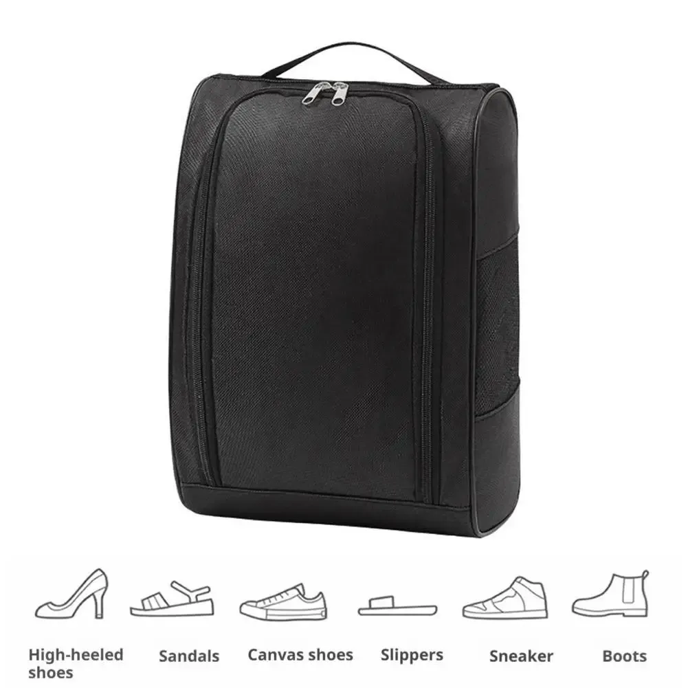 Sac à chaussures de golf portable en Oxford, imperméable et respirant, léger, idéal pour le voyage et le plein air 3