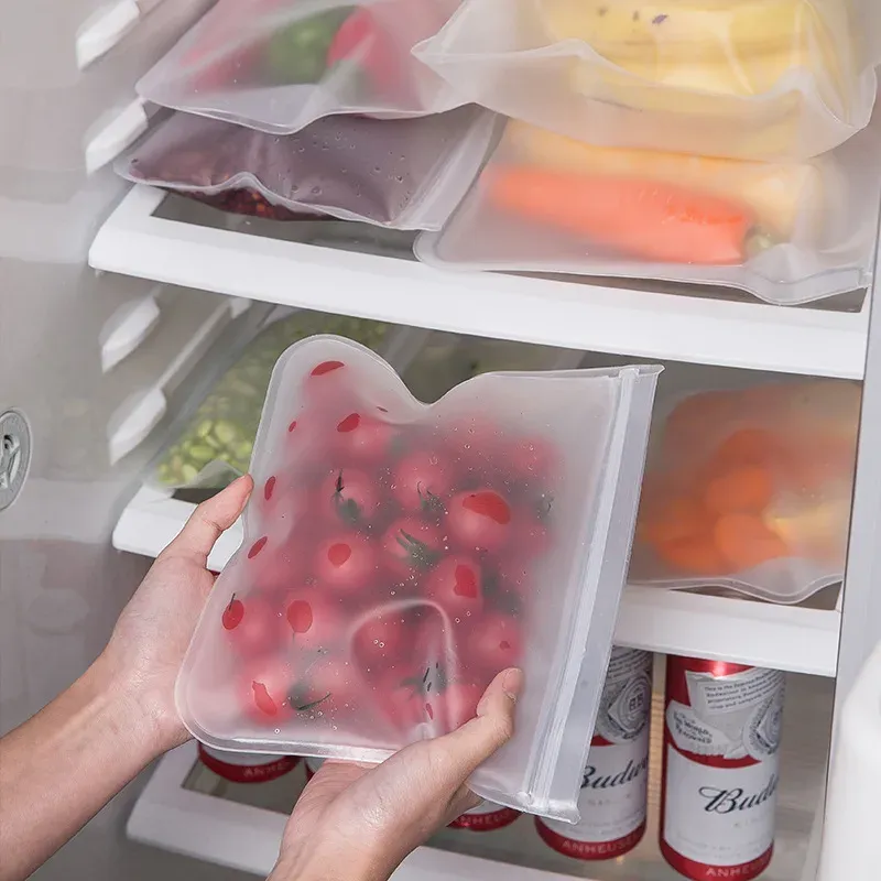 Contenants de conservation alimentaire en silicone