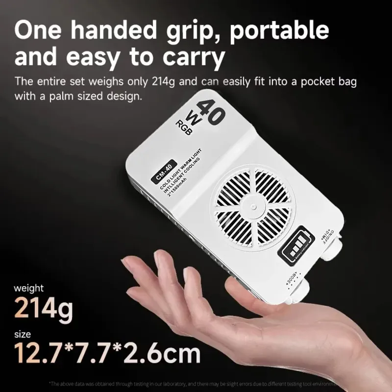 Mini lampe LED portable pour la photographie, lampe de coucher de soleil, lumière douce bicolore réglable pour selfie et vlog - Image 1