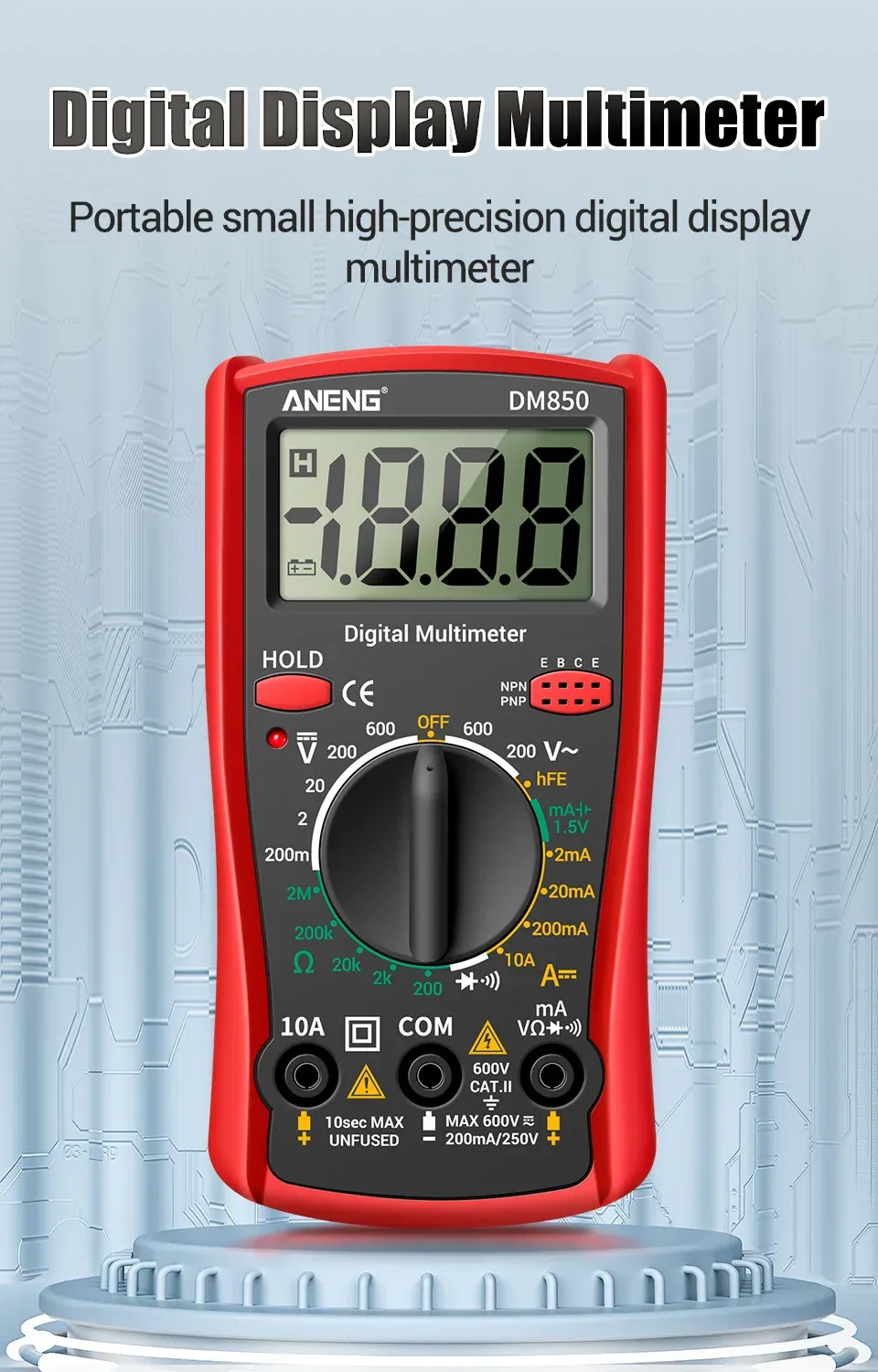 ANENG DM850 multimètre numérique professionnel