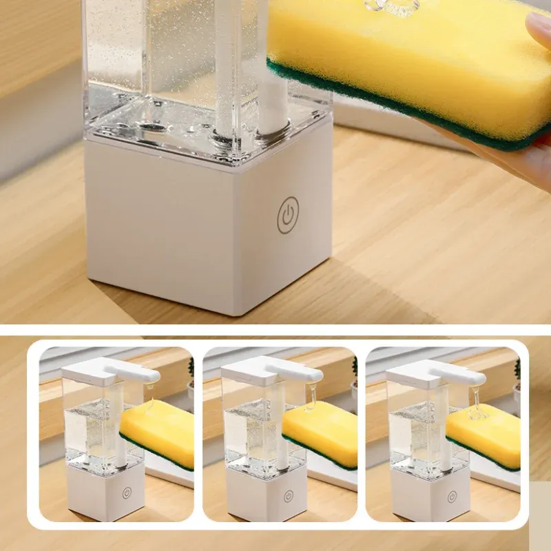 Distributeur de savon automatique sans contact en situation d'usage