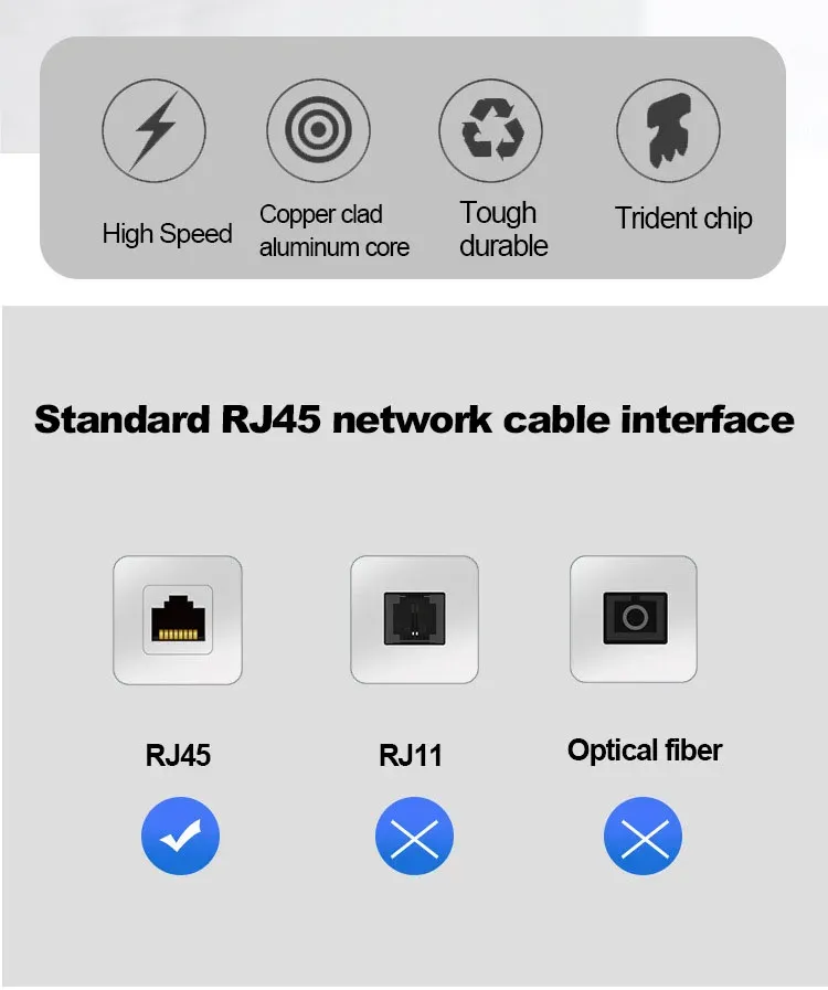 Câble Ethernet, finitions et qualité de fabrication