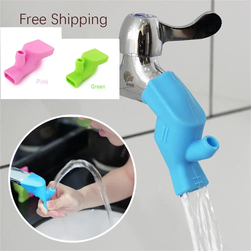 Rallonge de robinet en silicone flexible pour lavabo et évier, accessoire de lavage des mains pour enfants