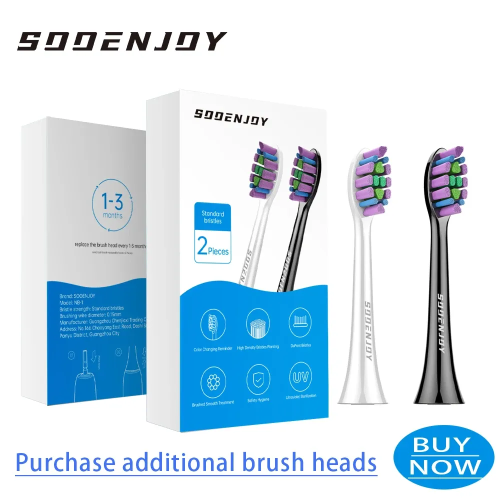 Brosse à dents électrique sonique SOOENJOY, vue d'ensemble