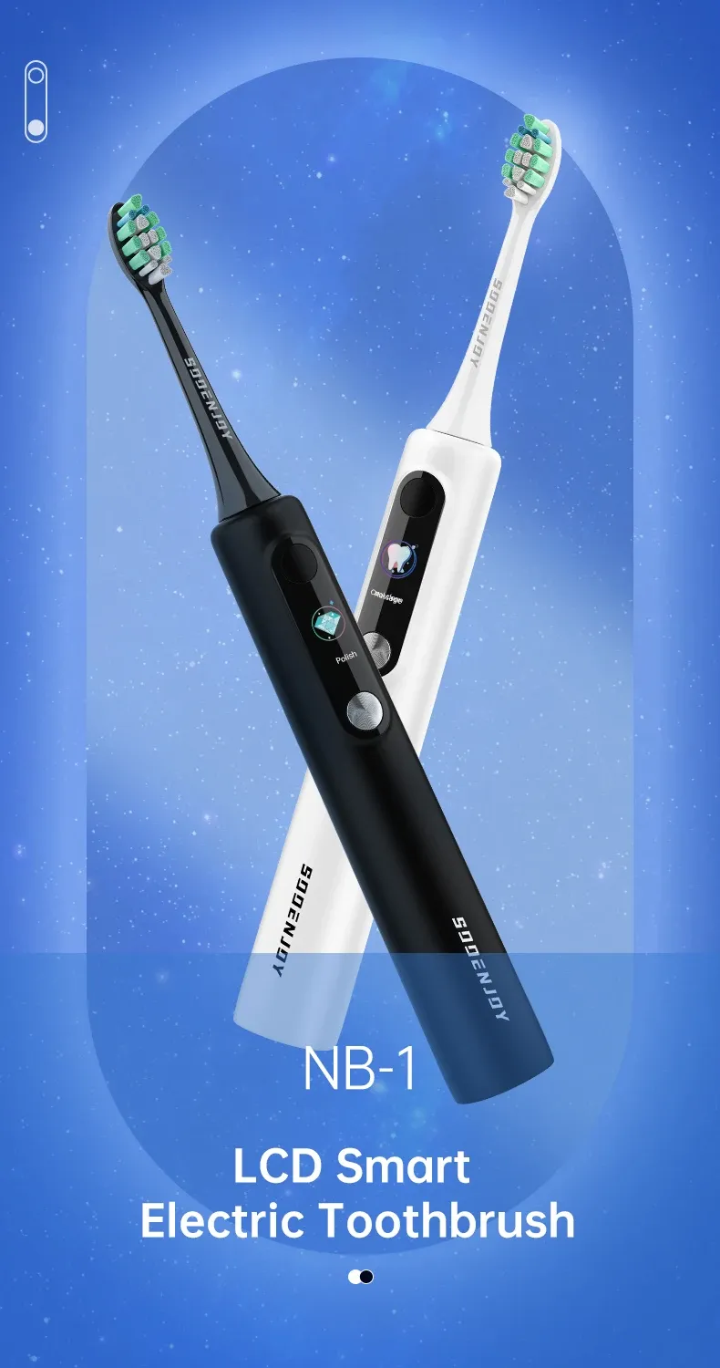 Design élégant de la brosse à dents sonique