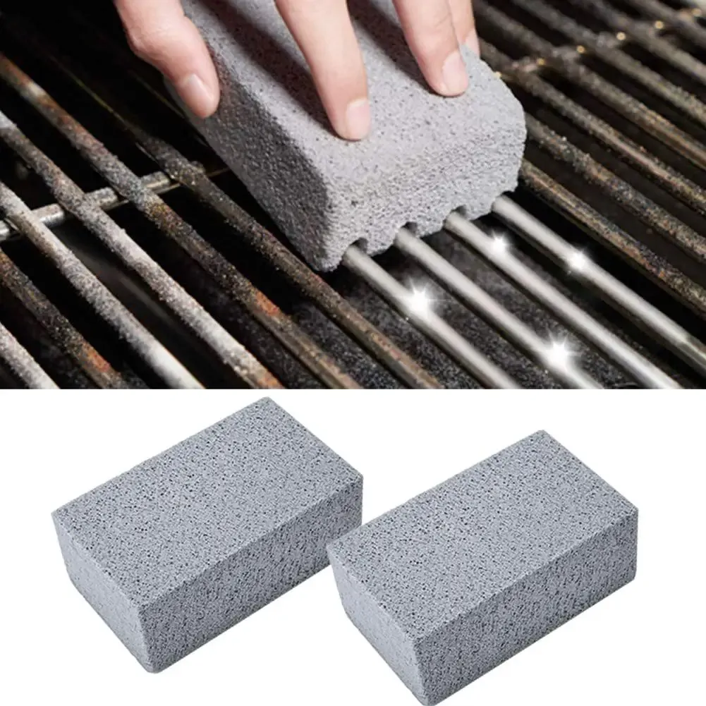 Brosse de nettoyage pour grill en pierre ponce, présentation
