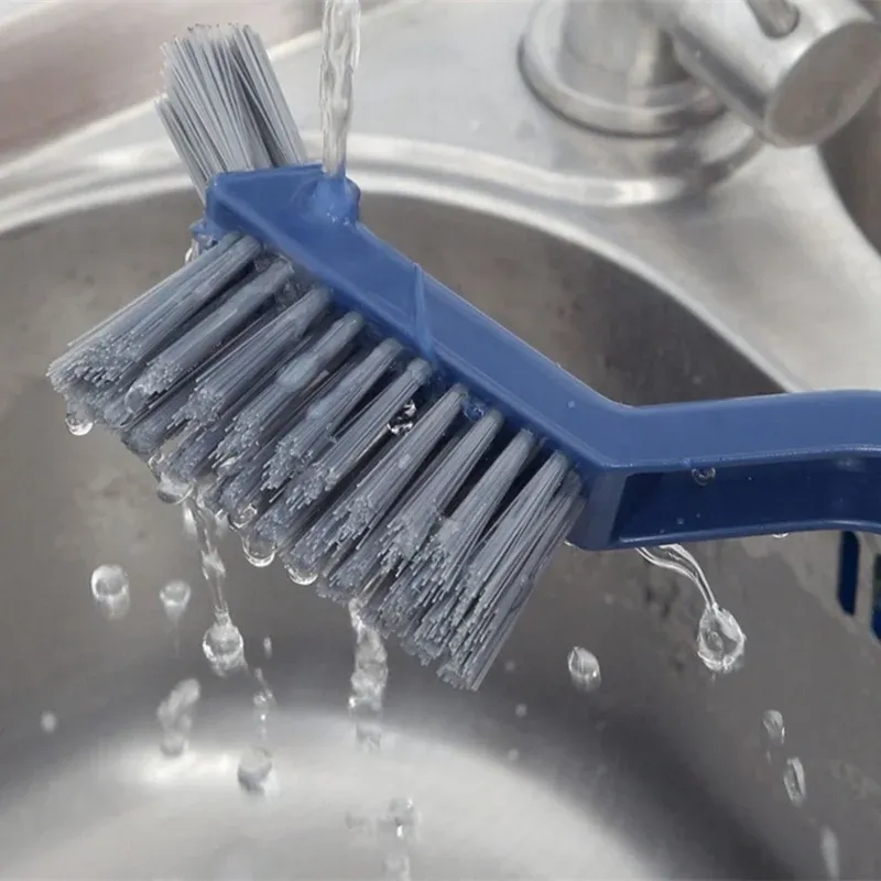 Brosse de nettoyage polyvalente 2 en 1 pour salle de bains, cuisine et rainures de fenêtre 4