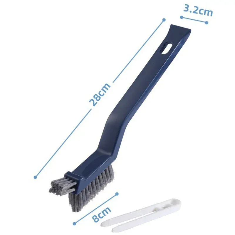 Brosse de nettoyage polyvalente 2 en 1 pour salle de bains, cuisine et rainures de fenêtre 7