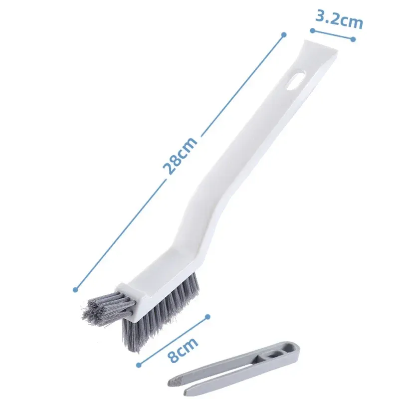 Brosse de nettoyage polyvalente 2 en 1 pour salle de bains, cuisine et rainures de fenêtre 8