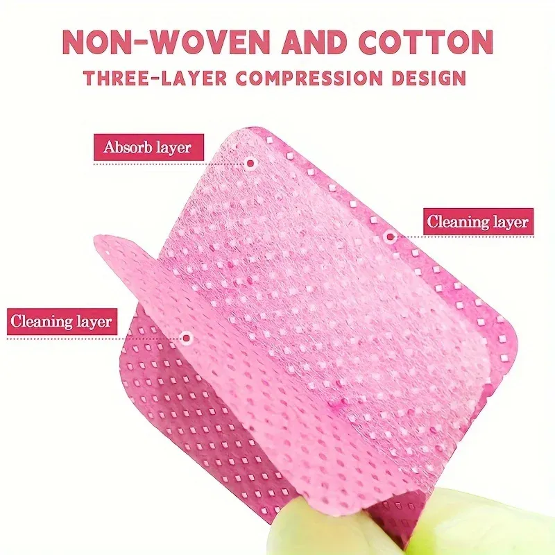 Lingettes Nettoyantes Sans Peluches 20/600 pour Ongles, Tampons Dissolvants de Vernis Sans Aluminium, Outil de Soin et de Nettoyage 2
