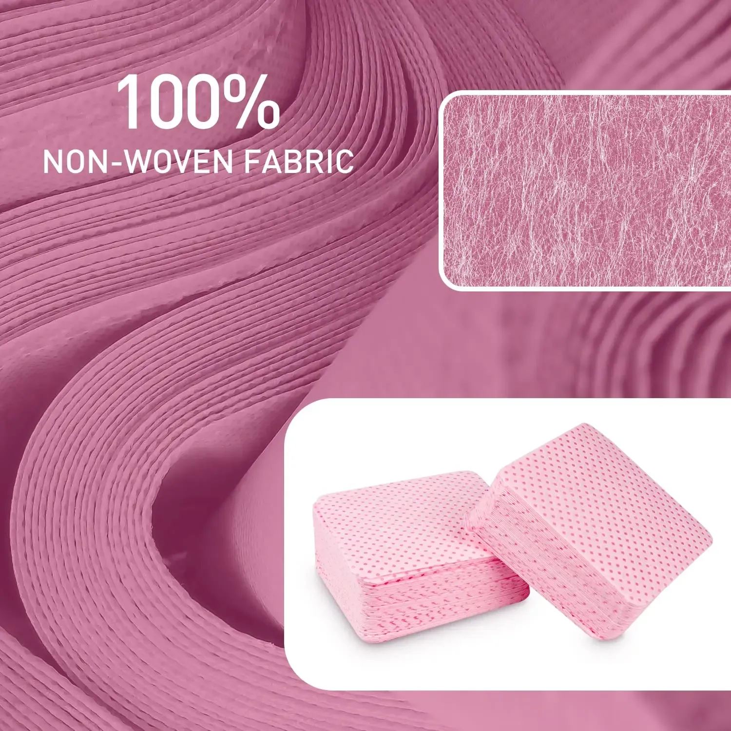 Lingettes sans peluches, finition soignée