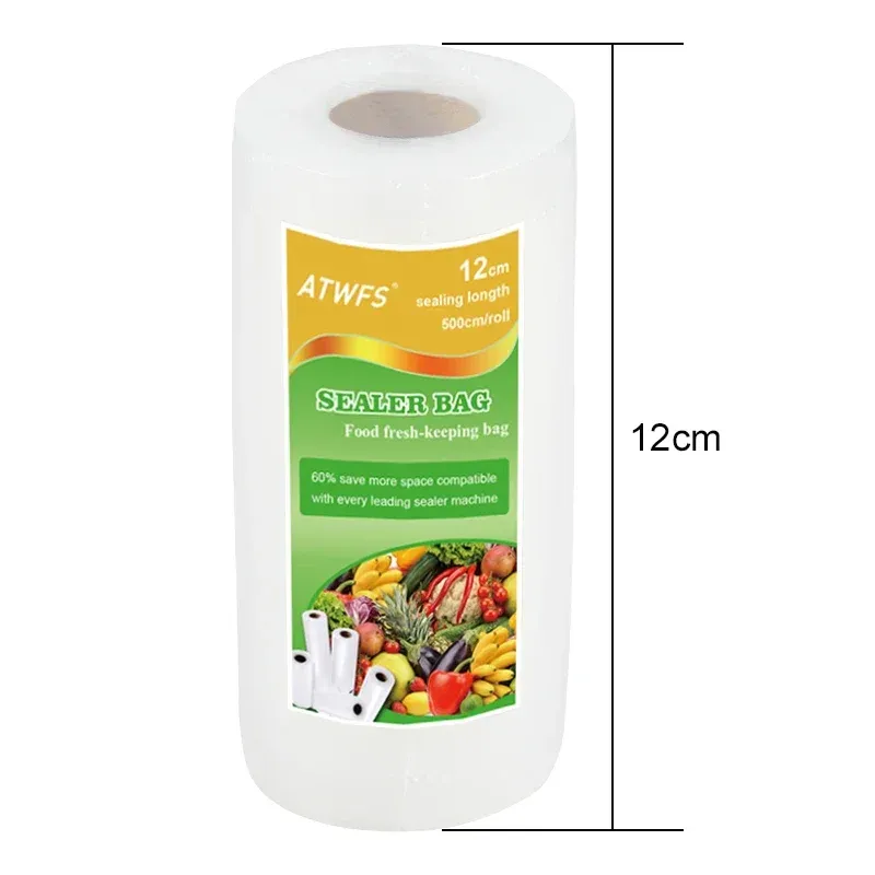 Rouleau de sacs sous vide pour emballage alimentaire, 12, 17, 20, 25 et 28 cm x 500 cm 8