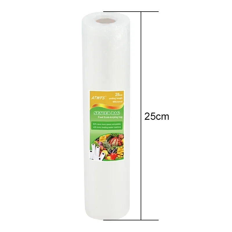 Rouleau de sacs sous vide pour emballage alimentaire, 12, 17, 20, 25 et 28 cm x 500 cm 7
