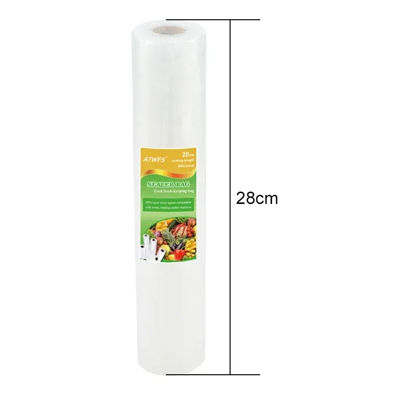 Rouleau de sacs sous vide pour emballage alimentaire, 12, 17, 20, 25 et 28 cm x 500 cm 10