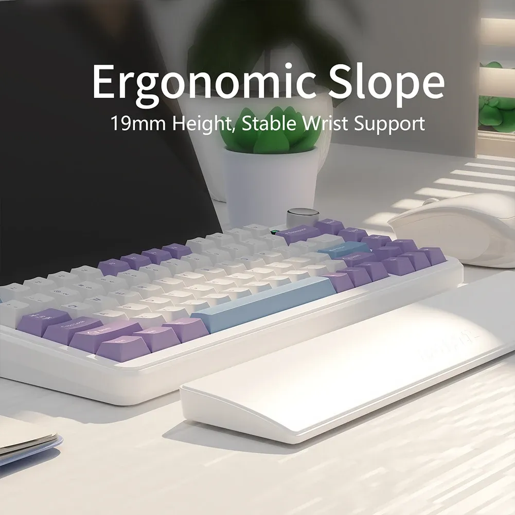Repose-poignet ergonomique pour clavier de jeu, mousse à mémoire de forme et base antidérapante en caoutchouc 4