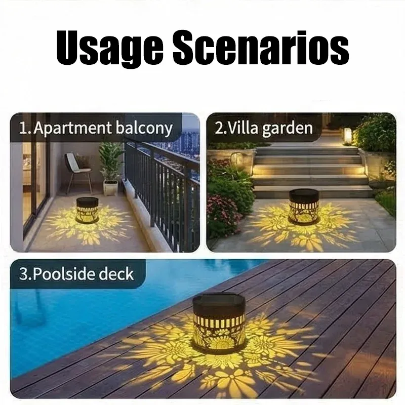 Projecteur solaire décoratif pour extérieur