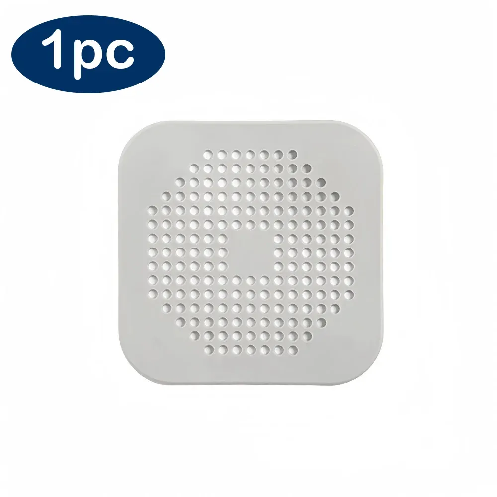 Bouchon de vidange plat en silicone avec filtre à cheveux pour douche et baignoire 10