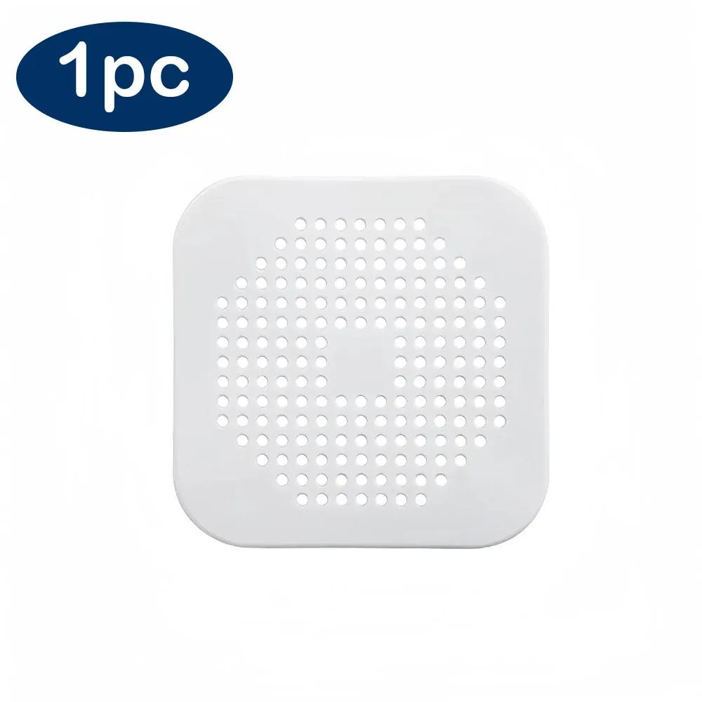Bouchon de vidange plat en silicone avec filtre à cheveux pour douche et baignoire 8