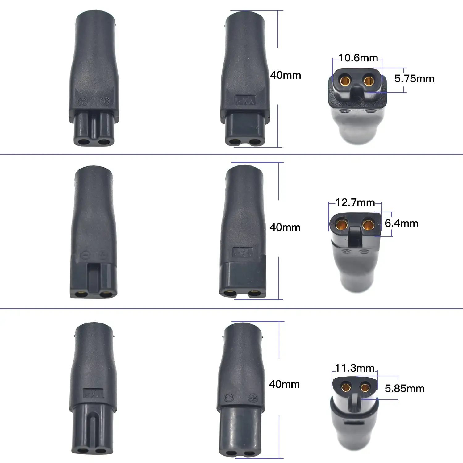 Embouts de charge interchangeables