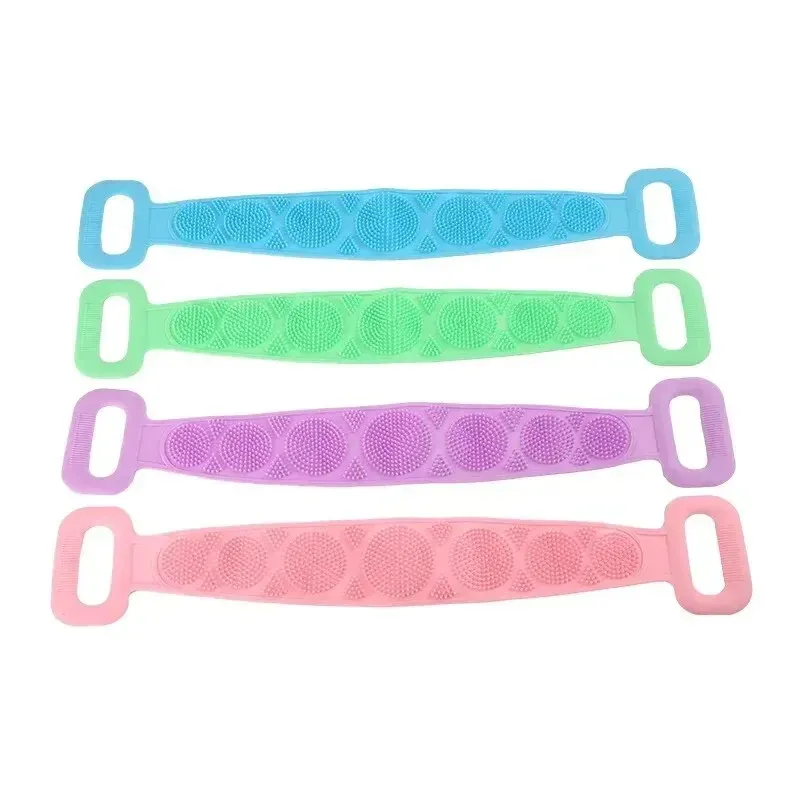 Brosse exfoliante en silicone, vue rapprochée
