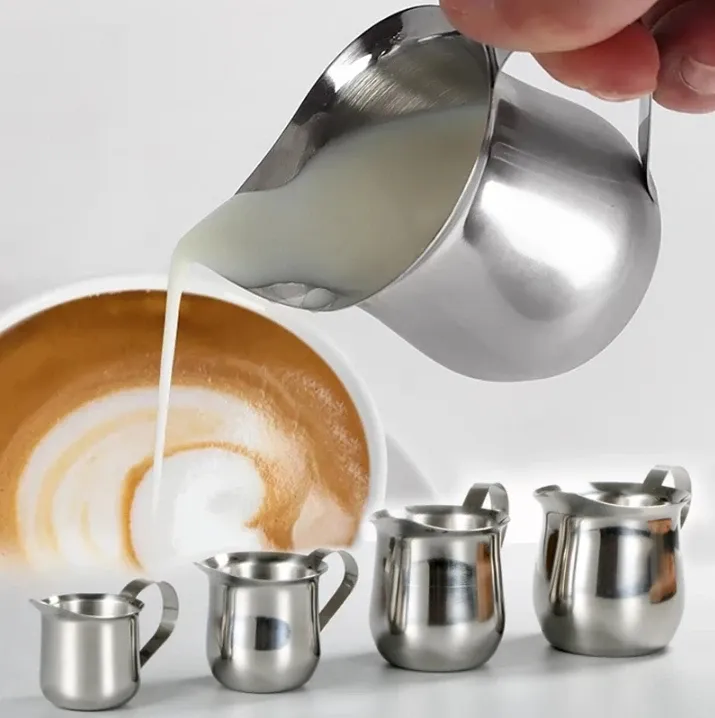Pichet à lait en acier inoxydable pour mousse d'espresso 3